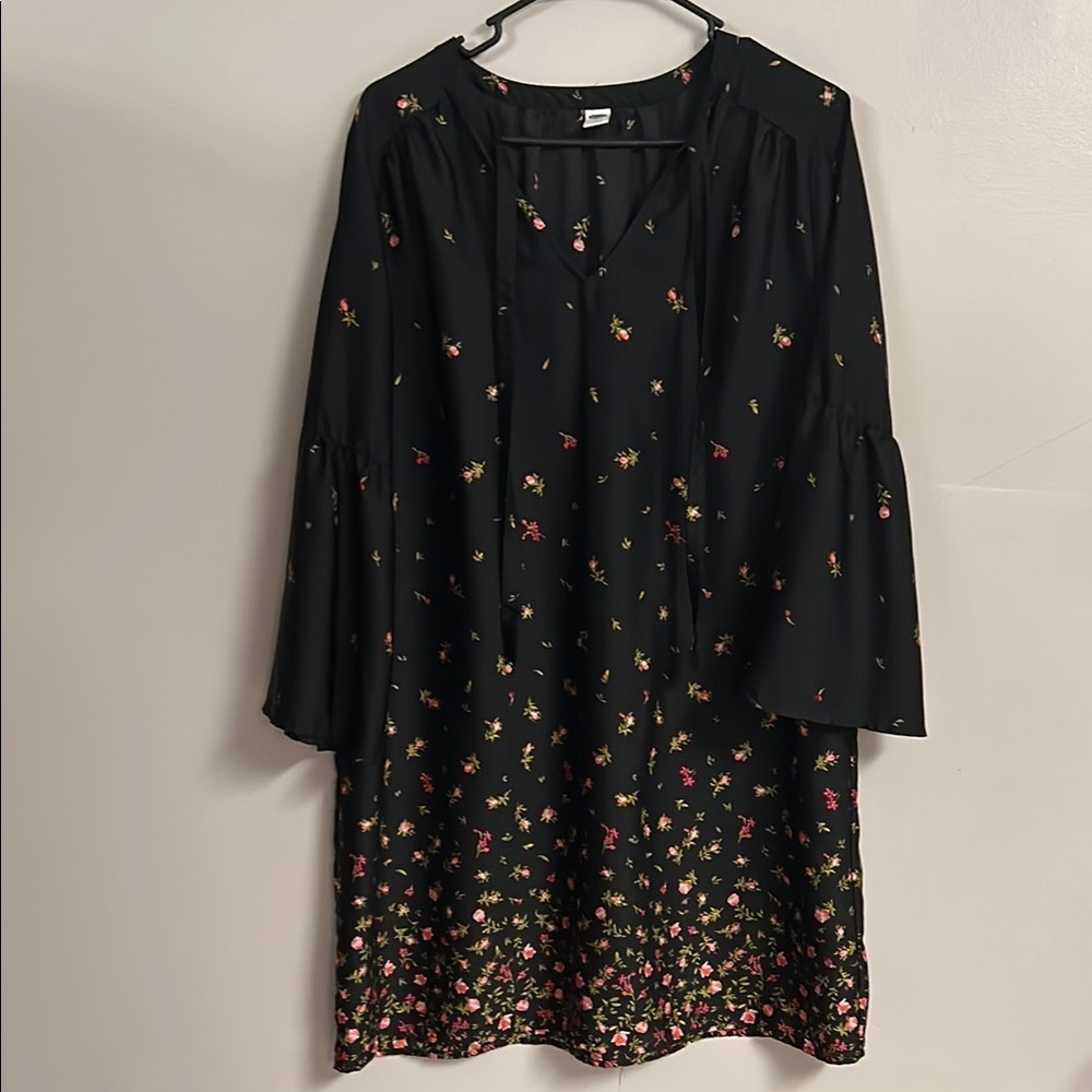 Floral Black Dress - Picture 1 of 6
